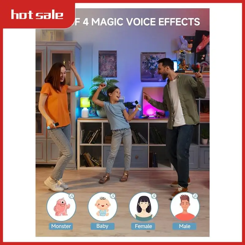 VVNB-Karaoke Machine для детей и взрослых, портативный Bluetooth-динамик с двумя беспроводными микрофонами для телевизора, домашней вечеринки, дня рождения
VVNB-Karaoke Machine для детей и взрослых, портативный Bluetooth-динамик с двумя беспроводными микрофонами для телевизора, домашней вечеринки, дня рождения