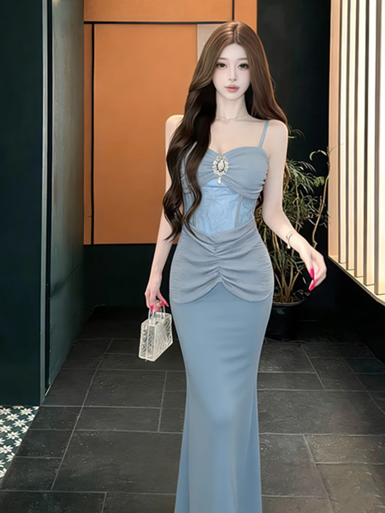 Sexy Elegant Embroidered Patchwork Bandeau Gown Sensual Trendy Slim Fit Fish Tail Dress Evening Gown Summer Season Women's Dress
Sexy Elegant Embroidered Patchwork Bandeau Gown Sensual Trendy Slim Fit Fish Tail Dress Evening Gown Summer Season Women's Dress