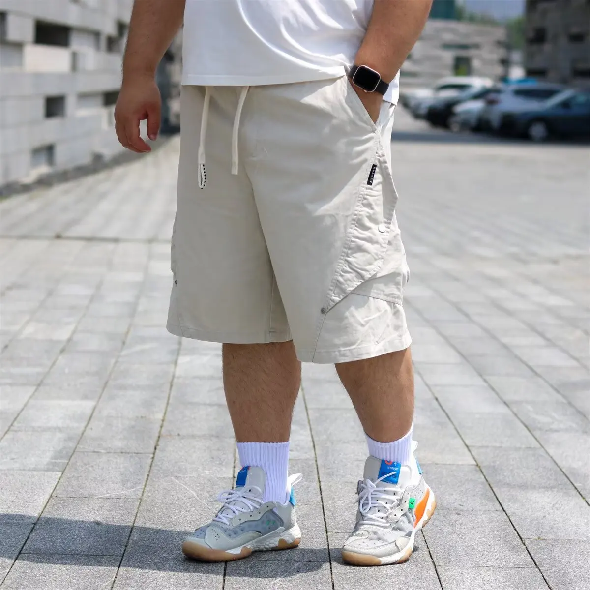 Retro American Heavyweight Washed Degraded Workwear Shorts Men Summer Loose Large Pocket Ice Silk Five-Quarter Mid-Pants
Retro American Heavyweight Washed Degraded Workwear Shorts Men Summer Loose Large Pocket Ice Silk Five-Quarter Mid-Pants