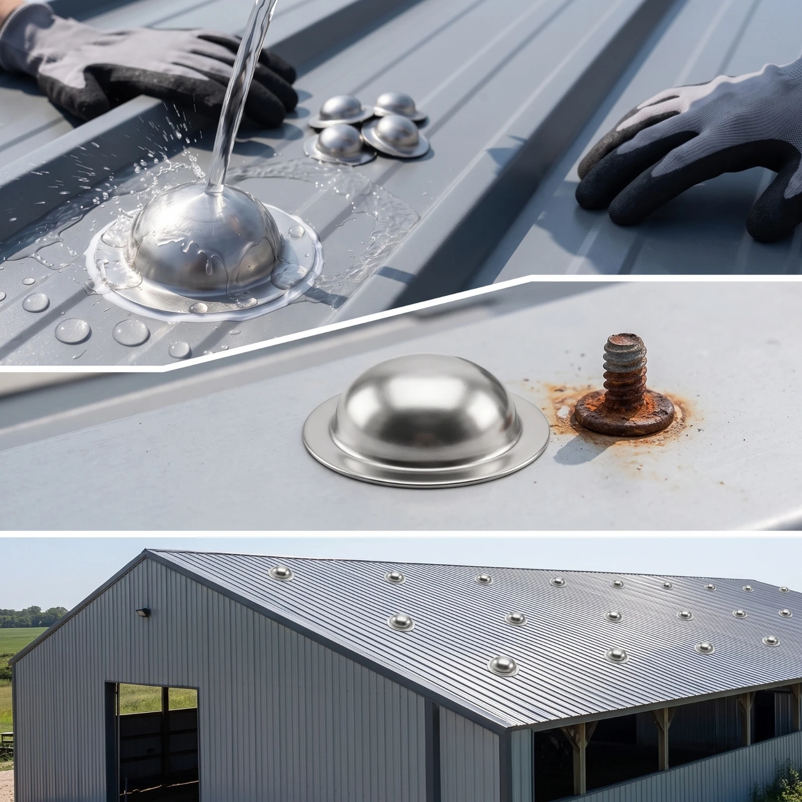 150 Pieces Metal Roof Screw Cap Round Metal Roof Screw Caps Silver-Colored Galvanized for Roofers
150 Pieces Metal Roof Screw Cap Round Metal Roof Screw Caps Silver-Colored Galvanized for Roofers