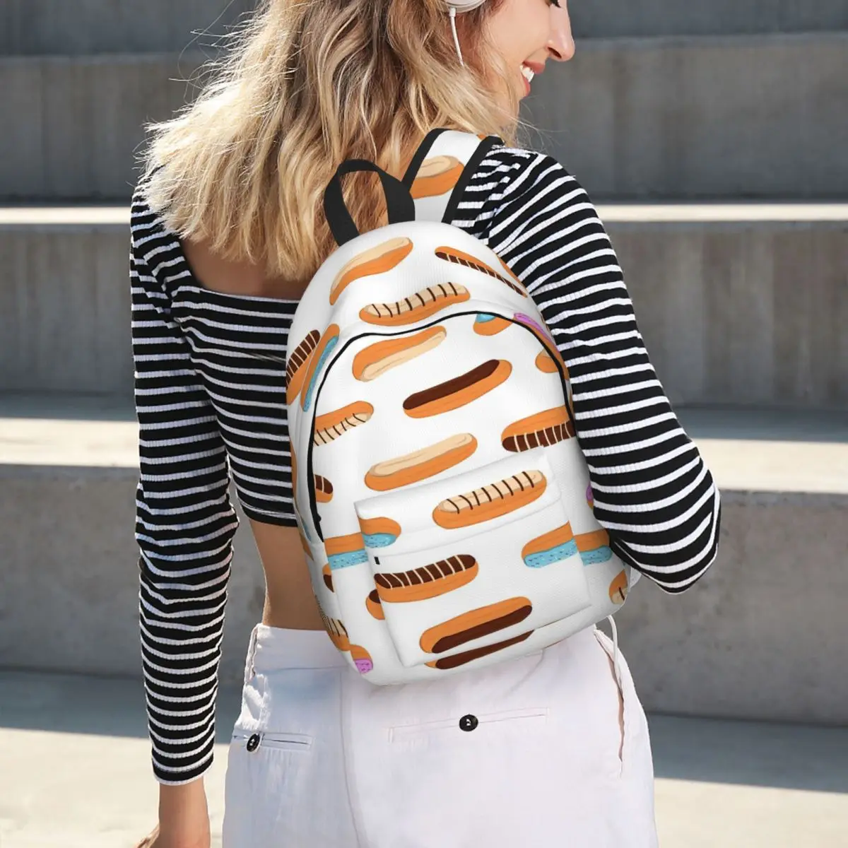 Colorful Eclairs Pattern Backpack Hot Sale Daypack Large Capacity Boys Girls BookBag School Bag Shoulder Bags for Men Women
Colorful Eclairs Pattern Backpack Hot Sale Daypack Large Capacity Boys Girls BookBag School Bag Shoulder Bags for Men Women