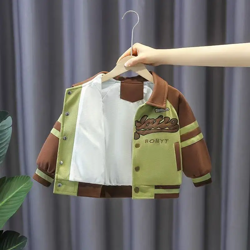Boys' Spring and Autumn Jacket 2025 New Handsome Casual and Fashionable Baseball Jacket Top Versatile Jacket for Boys and Girls
Boys' Spring and Autumn Jacket 2025 New Handsome Casual and Fashionable Baseball Jacket Top Versatile Jacket for Boys and Girls