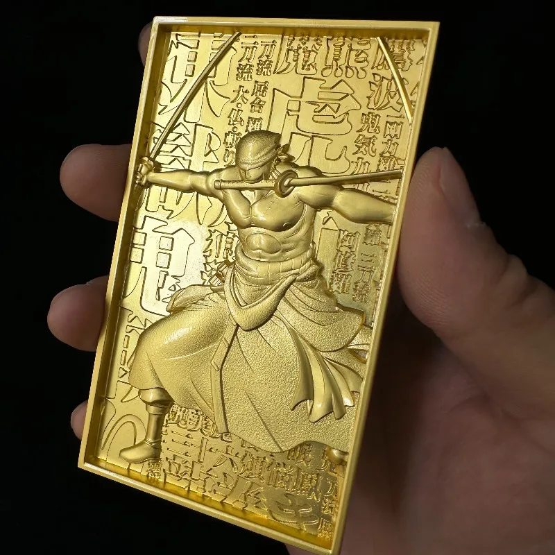 Homemade ACG One Piece Three Sword Style Zoro Colorful 3D Relief Design Collection Battle Metal Card Birthday Gift
Homemade ACG One Piece Three Sword Style Zoro Colorful 3D Relief Design Collection Battle Metal Card Birthday Gift