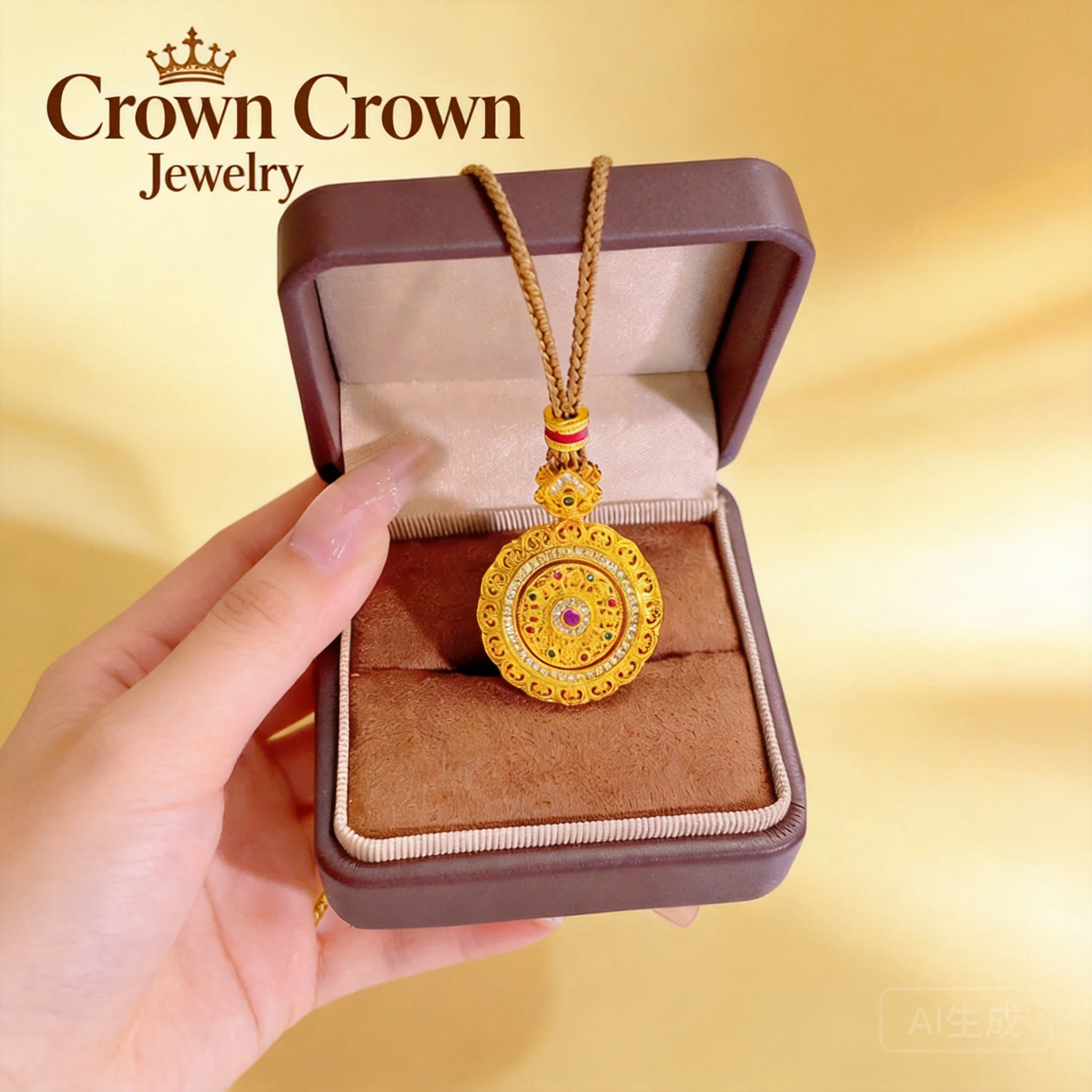 2026 Chinese Style Rotatable Filigree Ruyi Eight Treasures Compass Pendant For Women Gold Plated Inlaid Zircon Vintage Sweater
2026 Chinese Style Rotatable Filigree Ruyi Eight Treasures Compass Pendant For Women Gold Plated Inlaid Zircon Vintage Sweater