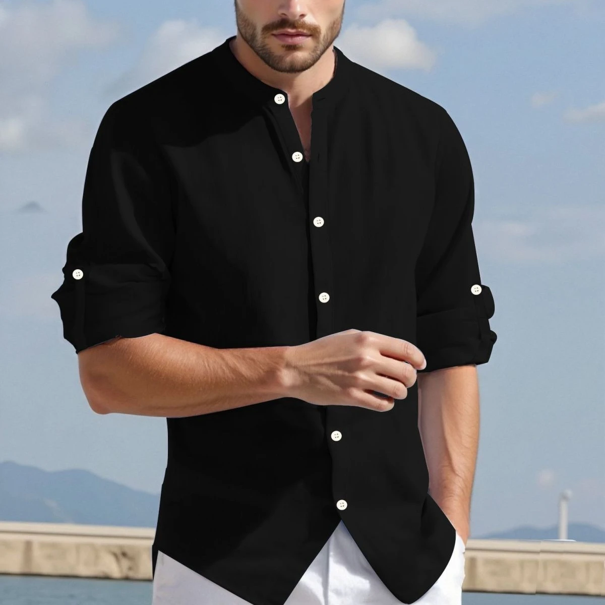 Men's Minimalist Summer Shirt 2025 Autumn Structured Collar Long Sleeve 22-Micron Cotton Anti-Odor Tech Shirts White Blue M-2XL
Men's Minimalist Summer Shirt 2025 Autumn Structured Collar Long Sleeve 22-Micron Cotton Anti-Odor Tech Shirts White Blue M-2XL
