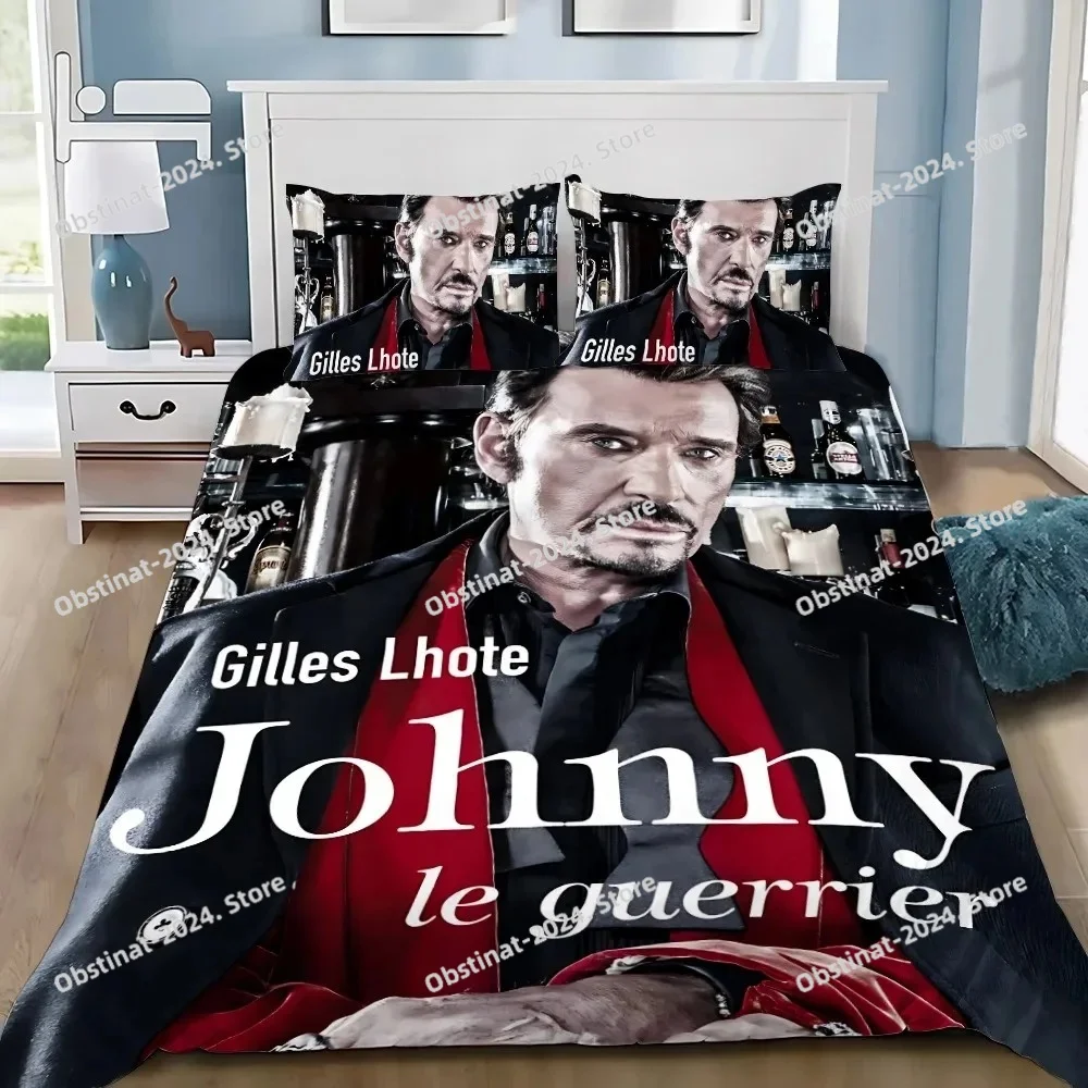 Rock star Pillowcase Bedding Set J-Johnny H-Hallyday Printed Bed Set Duvet Cover Sheet Bed Soft Quilt Cover Full Queen King Size
Rock star Pillowcase Bedding Set J-Johnny H-Hallyday Printed Bed Set Duvet Cover Sheet Bed Soft Quilt Cover Full Queen King Size