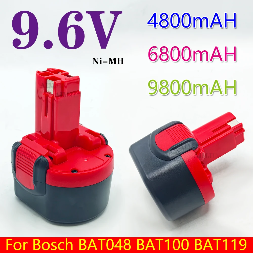 9.6V 4800/6800/9800mAh For Bosch Ni-MH Rechargeable Battery Power Tools PSR 960 BH984 BAT048 BAT119 Replacement battery
9.6V 4800/6800/9800mAh For Bosch Ni-MH Rechargeable Battery Power Tools PSR 960 BH984 BAT048 BAT119 Replacement battery