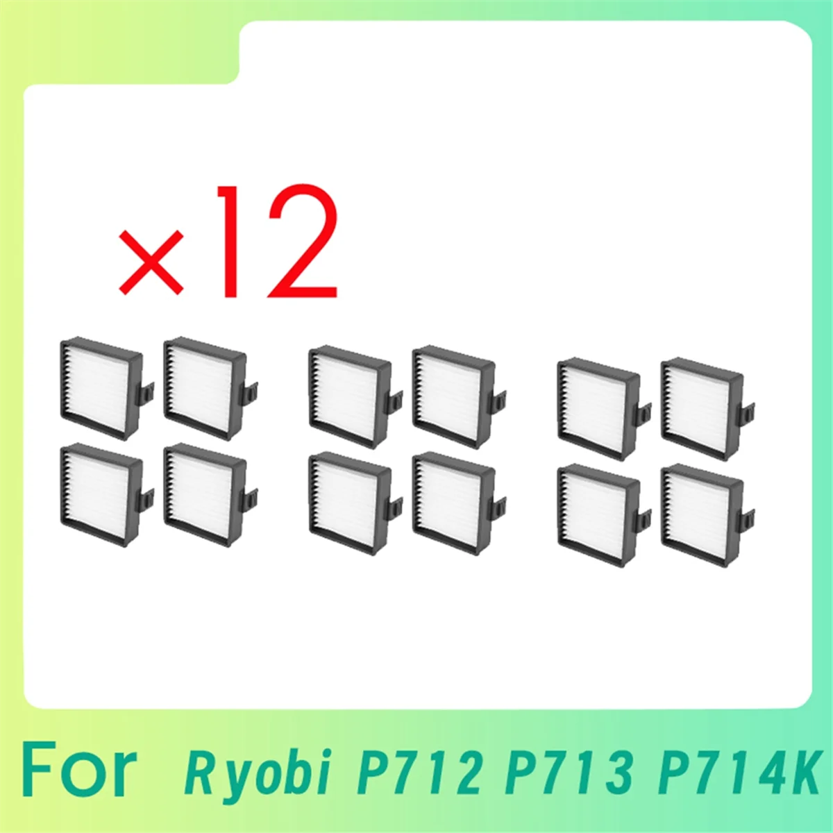 12 шт. очиститель фильтра для Ryobi P712 P713 P714K аксессуары для подметального робота фильтр очиститель Замена деталей M14K
12 шт. очиститель фильтра для Ryobi P712 P713 P714K аксессуары для подметального робота фильтр очиститель Замена деталей M14K