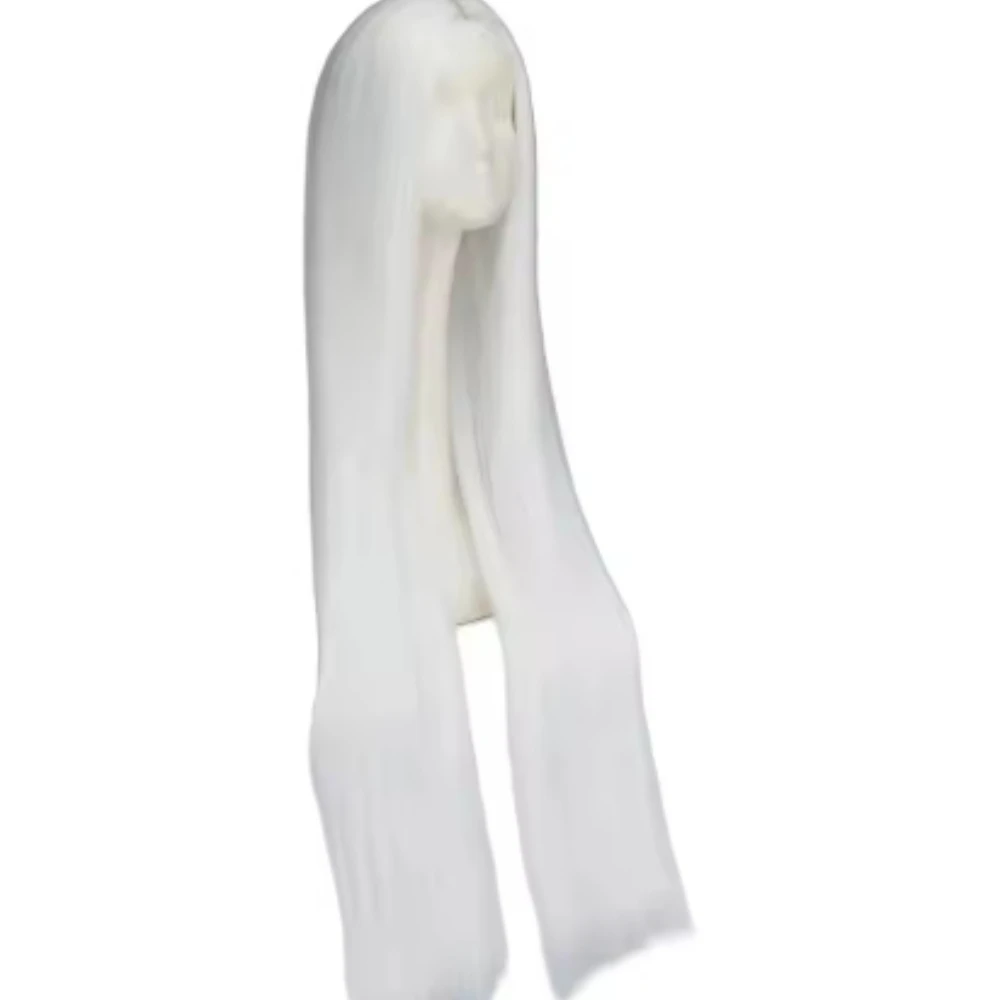 White Synthetic Heat-Resistant Fiber Wig, 1-Meter Long Style Halloween Character Costume Carnival Wig
White Synthetic Heat-Resistant Fiber Wig, 1-Meter Long Style Halloween Character Costume Carnival Wig