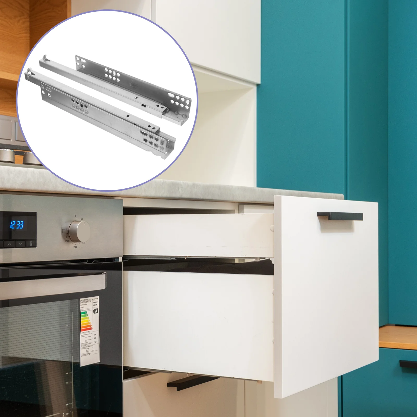 2 Pcs Hidden Slide Drawer Track Slip Rail Damping Rails Sliding Chute Cold Rolled Steel Support Bottom Slides
2 Pcs Hidden Slide Drawer Track Slip Rail Damping Rails Sliding Chute Cold Rolled Steel Support Bottom Slides