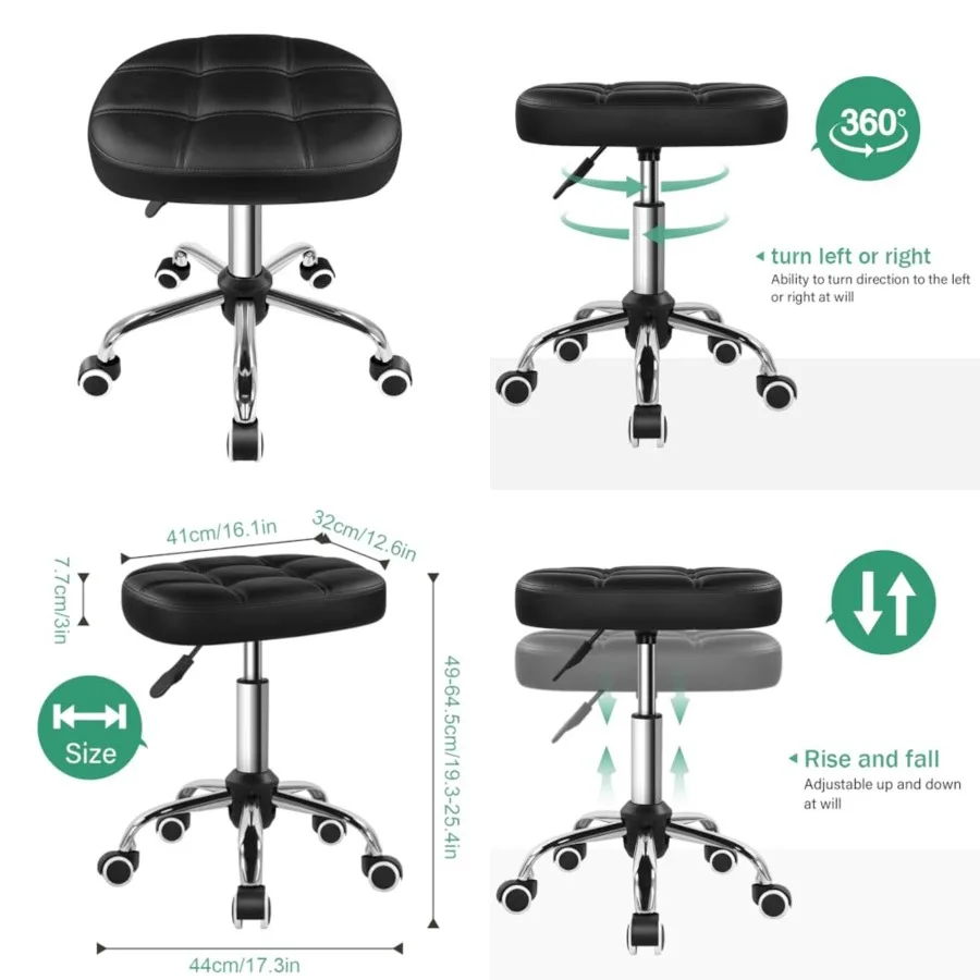 Oval Rolling Stool Height Adjustable Massage Chair with Wheels for Spa Salon
Oval Rolling Stool Height Adjustable Massage Chair with Wheels for Spa Salon