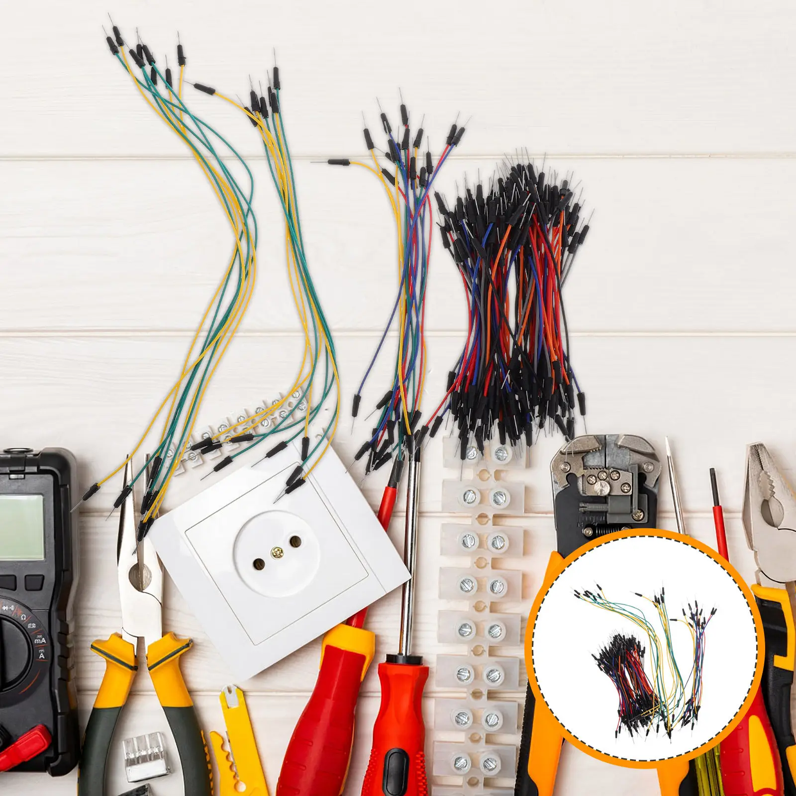 130Pcs Breadboard Jumper Wires Female to Female Flexible Wiring Kit for Electronics Projects Electrical Tools Jumper
130Pcs Breadboard Jumper Wires Female to Female Flexible Wiring Kit for Electronics Projects Electrical Tools Jumper