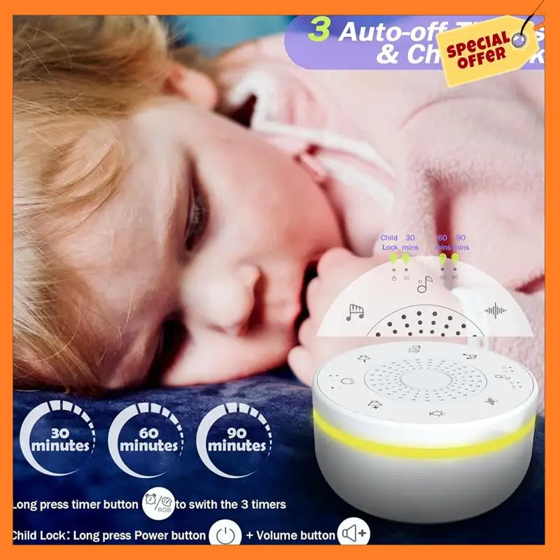 AD08-Sleep White Noise Portable Sound Machine For Adults Kids Baby, With 30 Soothing Sounds,5 Color Night Light,3 Timer
AD08-Sleep White Noise Portable Sound Machine For Adults Kids Baby, With 30 Soothing Sounds,5 Color Night Light,3 Timer