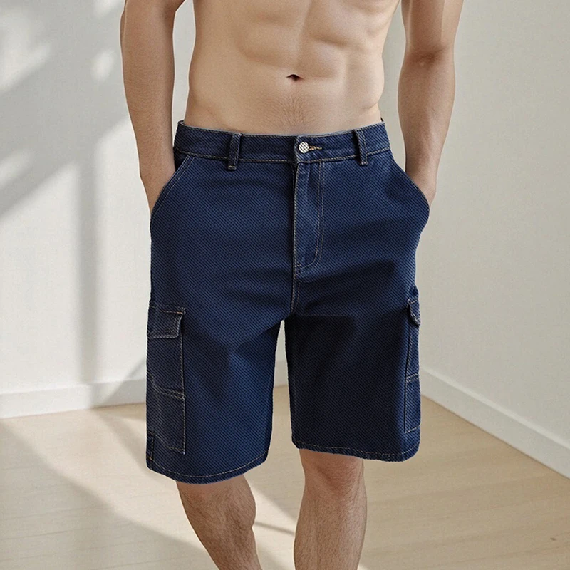 Men s Denim Cargo Shorts Stylish Zipper and Button Closure Casual Shorts with Multiple Pockets for Summer Wear
Men s Denim Cargo Shorts Stylish Zipper and Button Closure Casual Shorts with Multiple Pockets for Summer Wear