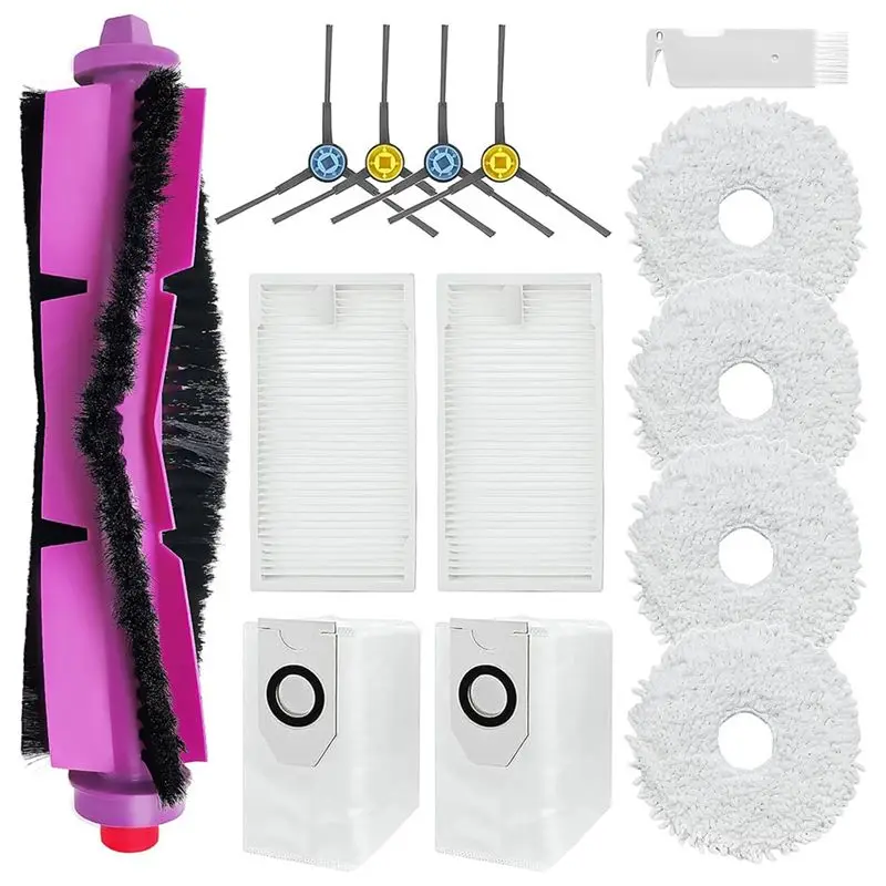 Запасные части ABLU для пылесосов Eureka J12ultra / J12 Ultra, Midea V12: основная и боковые щетки, фильтры, мешки для сбора пыли, сменные элементы для швабры.
Запасные части ABLU для пылесосов Eureka J12ultra / J12 Ultra, Midea V12: основная и боковые щетки, фильтры, мешки для сбора пыли, сменные элементы для швабры.