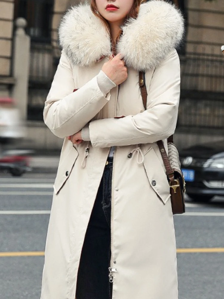 New in Winter Jacket Women Parka Clothes Long Coat Wool Liner Hooded Jacket Fur Collar Thick Warm Snow Wear Padded Parka Fashion
New in Winter Jacket Women Parka Clothes Long Coat Wool Liner Hooded Jacket Fur Collar Thick Warm Snow Wear Padded Parka Fashion