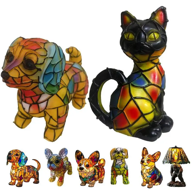 Настольная лампа с изображением животных, светодиодные прикроватные тумбочки с изображением животных, лампа ручной работы из смолы, скульптура, красочное ночное освещение для детской спальни, дома
Настольная лампа с изображением животных, светодиодные прикроватные тумбочки с изображением животных, лампа ручной работы из смолы, скульптура, красочное ночное освещение для детской спальни, дома