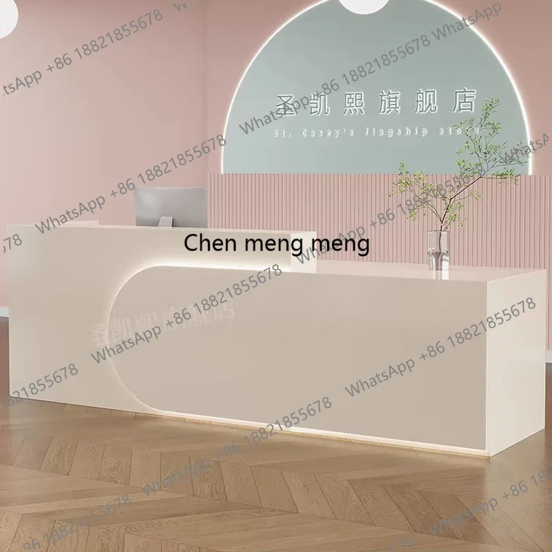 Minimalist Simple Reception Desks Beauty Salon Shop Hotel Design Reception Desks Aesthetic Display
Minimalist Simple Reception Desks Beauty Salon Shop Hotel Design Reception Desks Aesthetic Display
