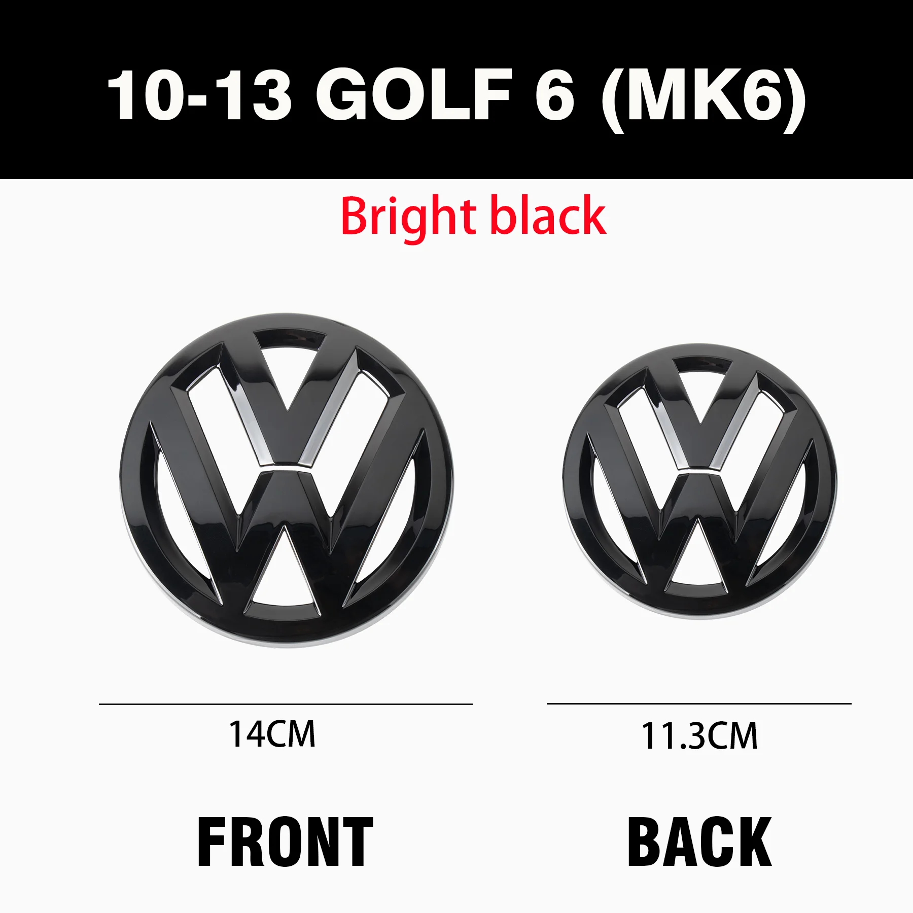 Car Front Bonnet Grill Badge Rear Trunk Emblem Logo Cover Not Affect ACC valve for Volkswagen VW Golf 6 MK6 2010 2011 2012 2013
Car Front Bonnet Grill Badge Rear Trunk Emblem Logo Cover Not Affect ACC valve for Volkswagen VW Golf 6 MK6 2010 2011 2012 2013