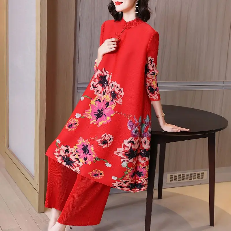 2025 early autumn fashion mother improved cheongsam red festive wedding banquet large size women's skirt
2025 early autumn fashion mother improved cheongsam red festive wedding banquet large size women's skirt