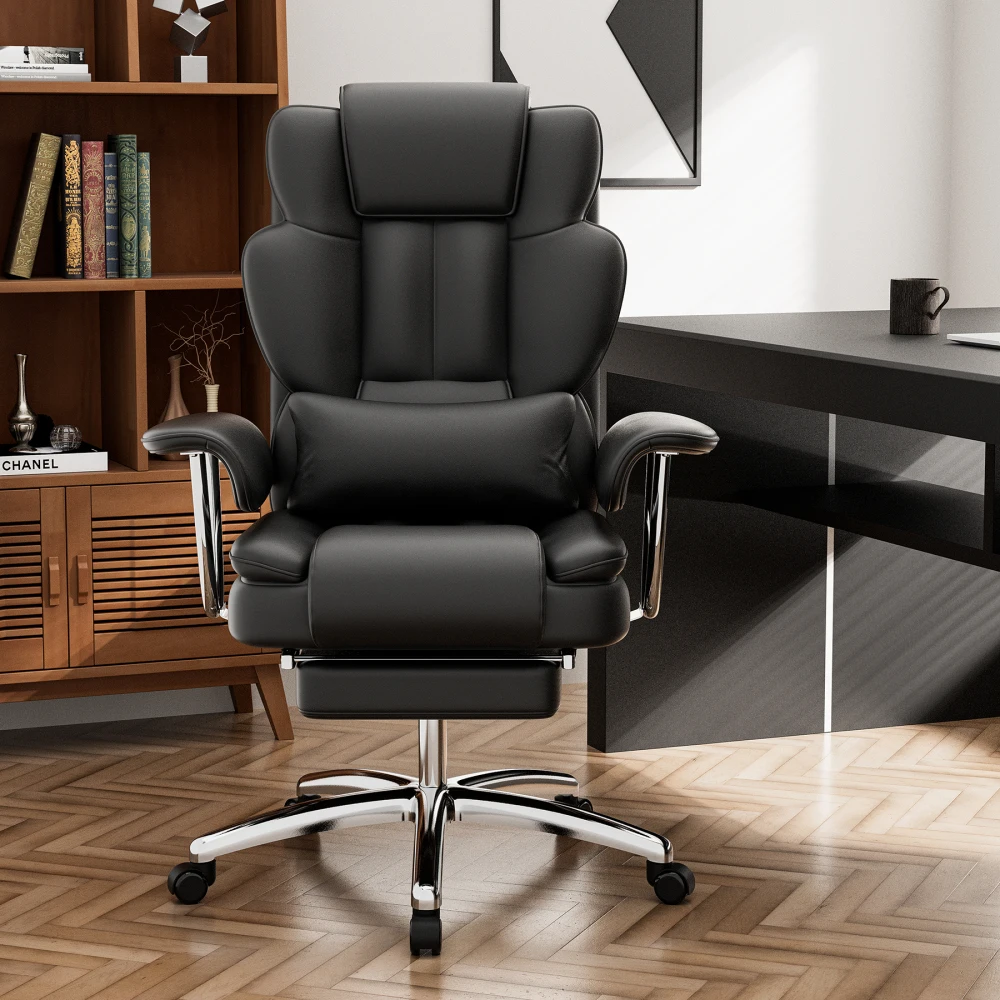 Office Chair, Big and Tall Executive Office Chair with Footrest, Leather Computer Chair, Ergonomic Reclining Chair High Back
Office Chair, Big and Tall Executive Office Chair with Footrest, Leather Computer Chair, Ergonomic Reclining Chair High Back