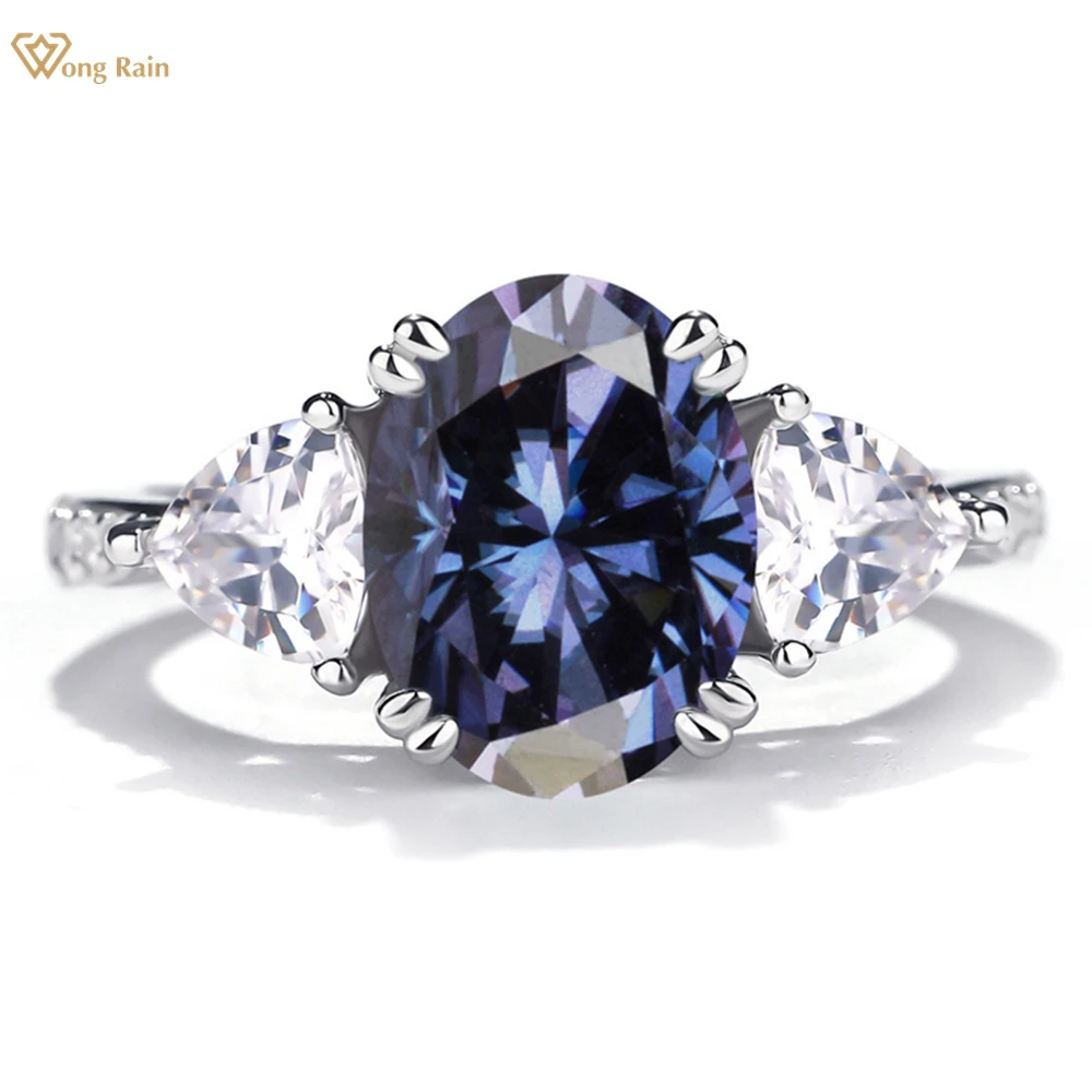 Wong Rain 100% 925 Sterling Silver 3EX VVS1 Colorful Oval Cut 3CT Real Moissanite Diamonds Gemstone Engagement Ring Fine Jewelry
Wong Rain 100% 925 Sterling Silver 3EX VVS1 Colorful Oval Cut 3CT Real Moissanite Diamonds Gemstone Engagement Ring Fine Jewelry