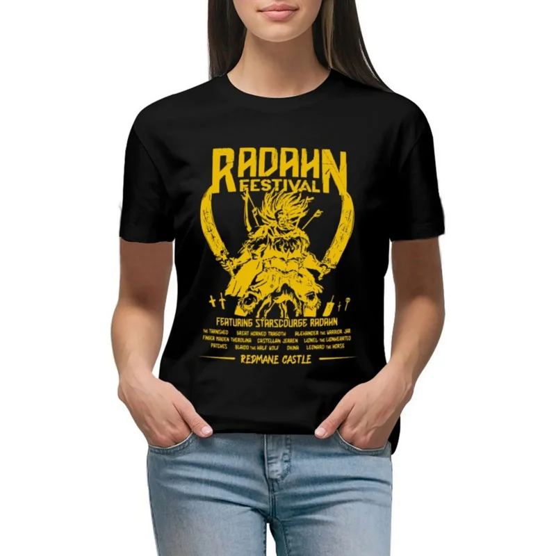 Праздничная футболка radahn, летние топы, Женская Аниме одежда, топы для женщин
Праздничная футболка radahn, летние топы, Женская Аниме одежда, топы для женщин
