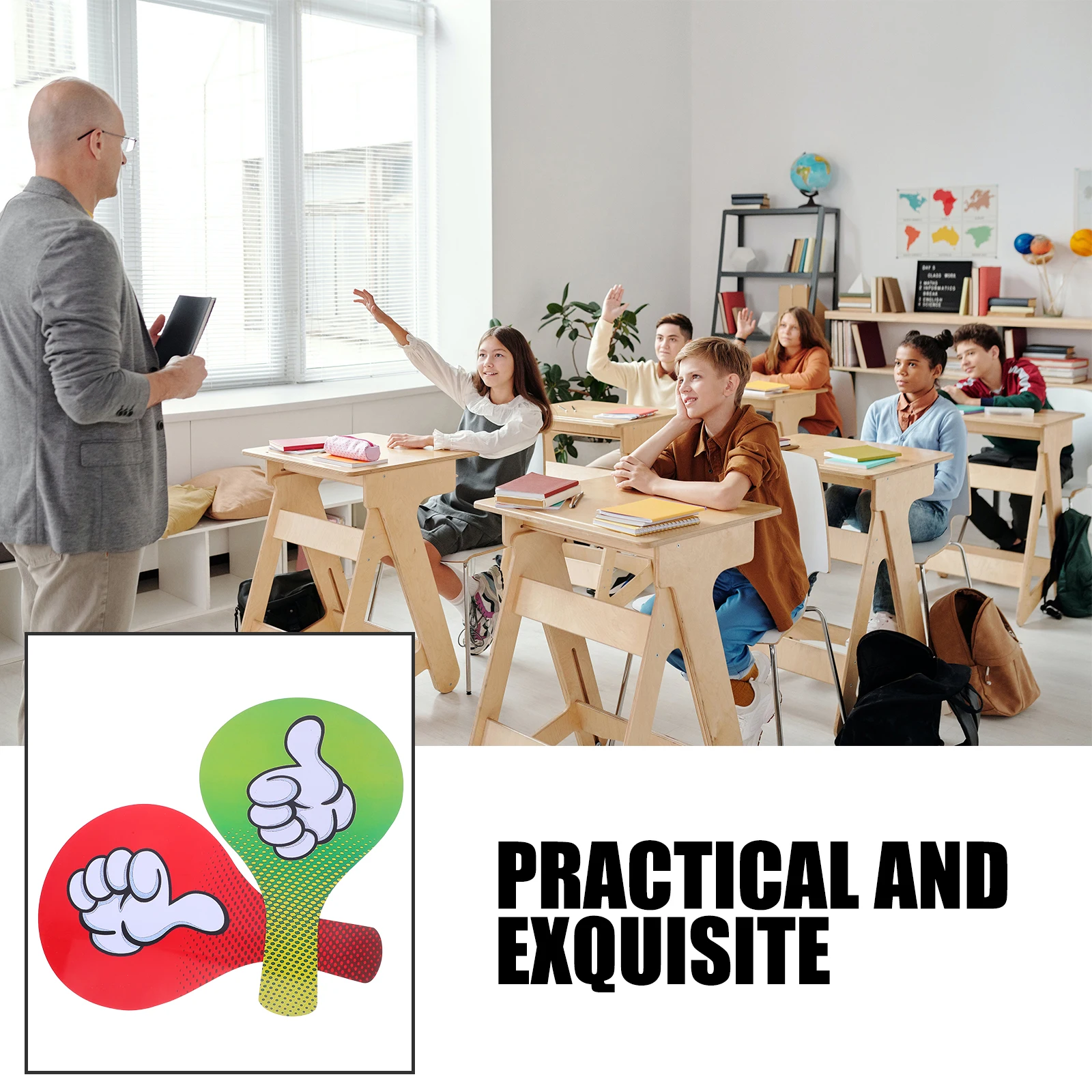 2pcs Thumb Down Voting Paddle Pvc Classroom Game Judging Board Portable School Supplies Teacher Voting Board
2pcs Thumb Down Voting Paddle Pvc Classroom Game Judging Board Portable School Supplies Teacher Voting Board