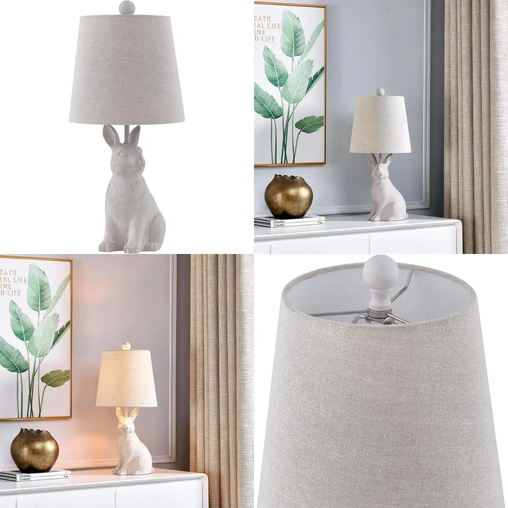 Modern White Rabbit-Shaped Table Lamp with Shade
Modern White Rabbit-Shaped Table Lamp with Shade
