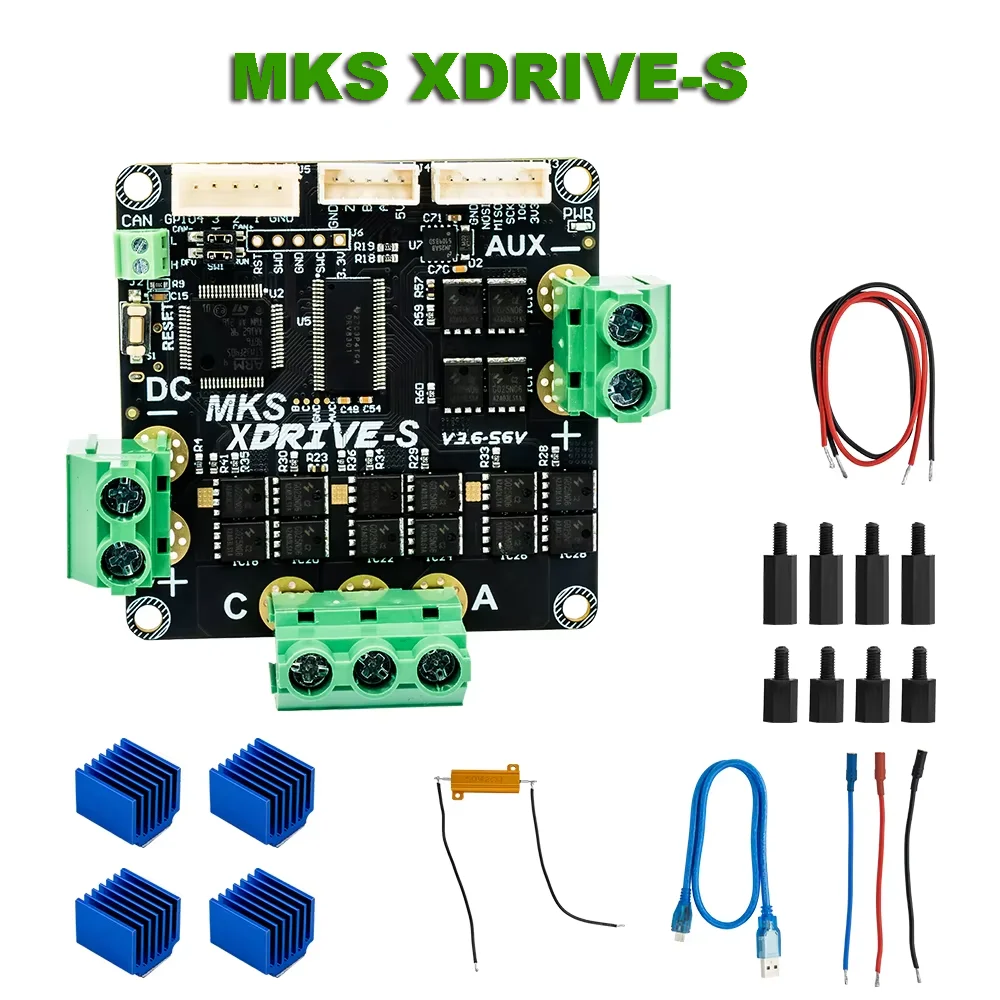 Upgrade Makerbase MKS XDRIVE 56v High-Precision Brushless servo Motor Controller,Based on ODrv V3.6
Upgrade Makerbase MKS XDRIVE 56v High-Precision Brushless servo Motor Controller,Based on ODrv V3.6
