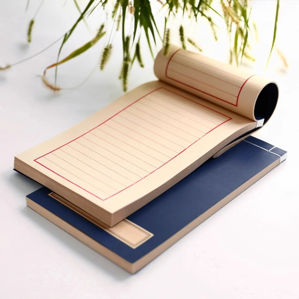 Classic Small Regular Script (Xiaokai) for Scripture Writing, Blank Vertical Line Bound Notebook, Rice Paper/Xuan Paper
Classic Small Regular Script (Xiaokai) for Scripture Writing, Blank Vertical Line Bound Notebook, Rice Paper/Xuan Paper