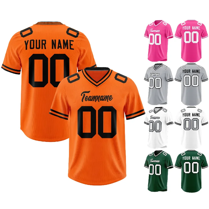 Custom Football Jerseys Sublimation Pullover Football Street Shirts Team Printed Custom Retro American Football Wear
Custom Football Jerseys Sublimation Pullover Football Street Shirts Team Printed Custom Retro American Football Wear