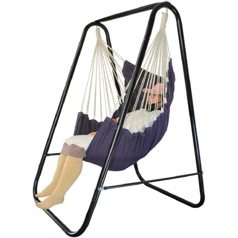 Chair Stand,Include Large Hanging Indoor Swing,MAX Load 500 LBS, Heavy-Duty Steel Hammock Stand for Indoor Outdoor(Grey)
Chair Stand,Include Large Hanging Indoor Swing,MAX Load 500 LBS, Heavy-Duty Steel Hammock Stand for Indoor Outdoor(Grey)