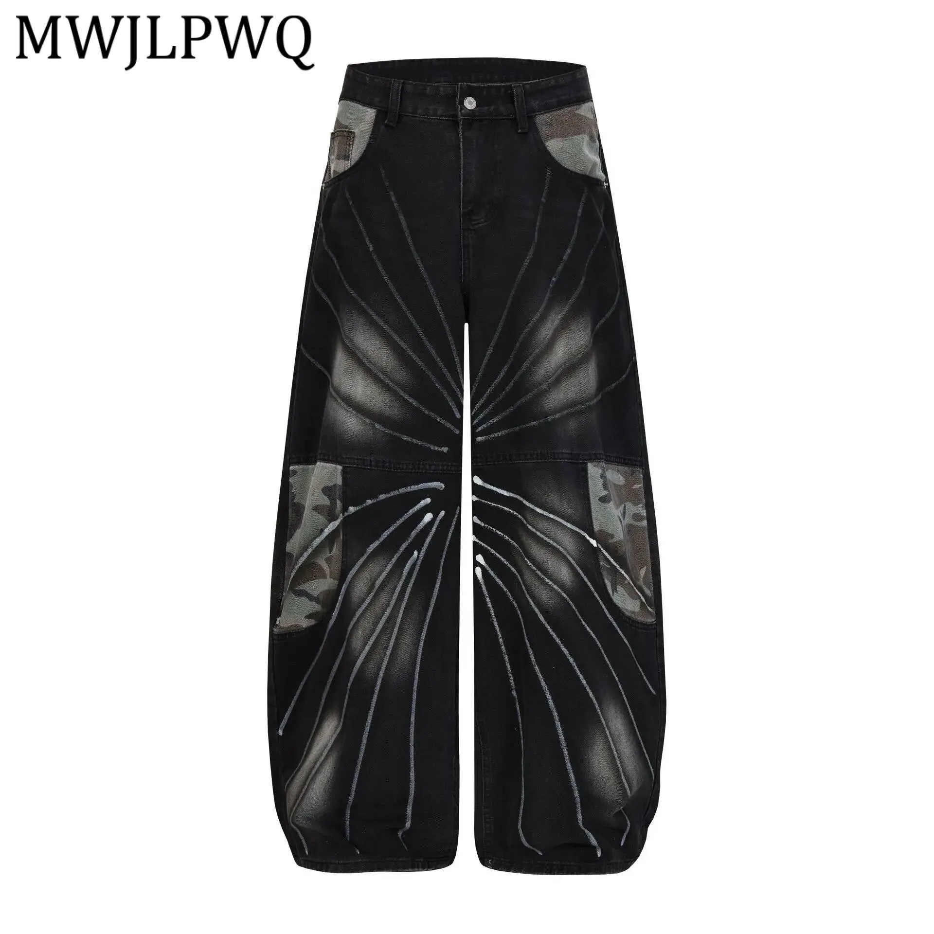 MWJLPWQ American RO Style Camouflage Printed Machete Jeans Men's High Street Heavy Washed Personality Wide-Leg Pants New 21952
MWJLPWQ American RO Style Camouflage Printed Machete Jeans Men's High Street Heavy Washed Personality Wide-Leg Pants New 21952