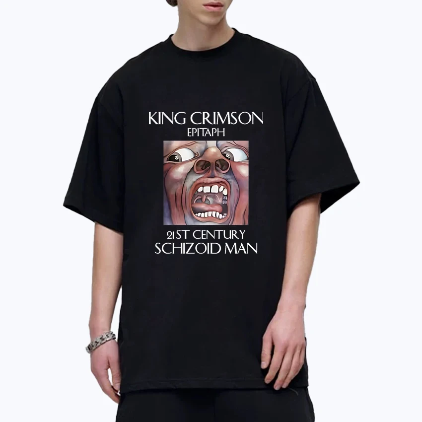 Summer King Crimson Graphic Printed Crew Neck Oversized t-shirt Men Women Casual short sleeve t-shirts 100% Cotton Unisex Tops
Summer King Crimson Graphic Printed Crew Neck Oversized t-shirt Men Women Casual short sleeve t-shirts 100% Cotton Unisex Tops