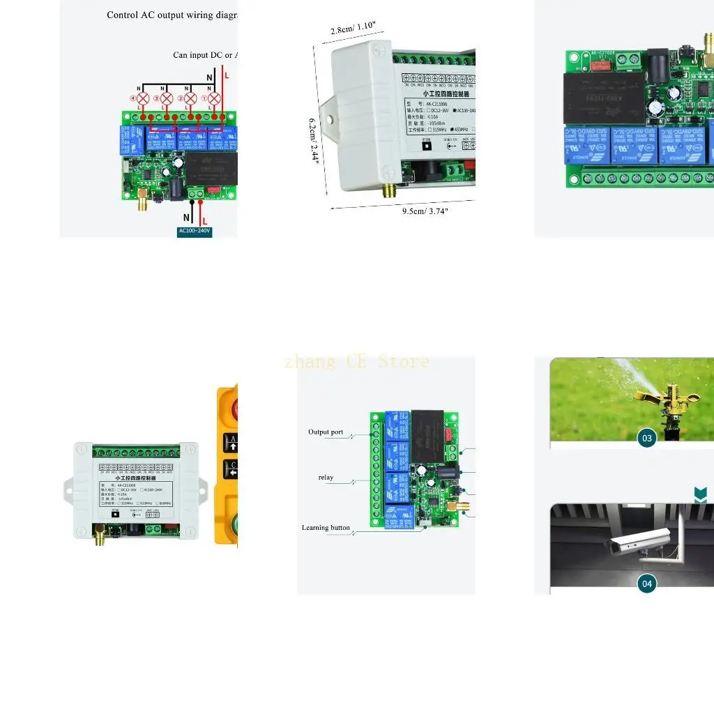 M5TD DC24V Переключатель дистанционного управления 315/433 МГц дистанционный контроль 4CH Беспроводной приемник беспроводной 
M5TD DC24V Переключатель дистанционного управления 315/433 МГц дистанционный контроль 4CH Беспроводной приемник беспроводной