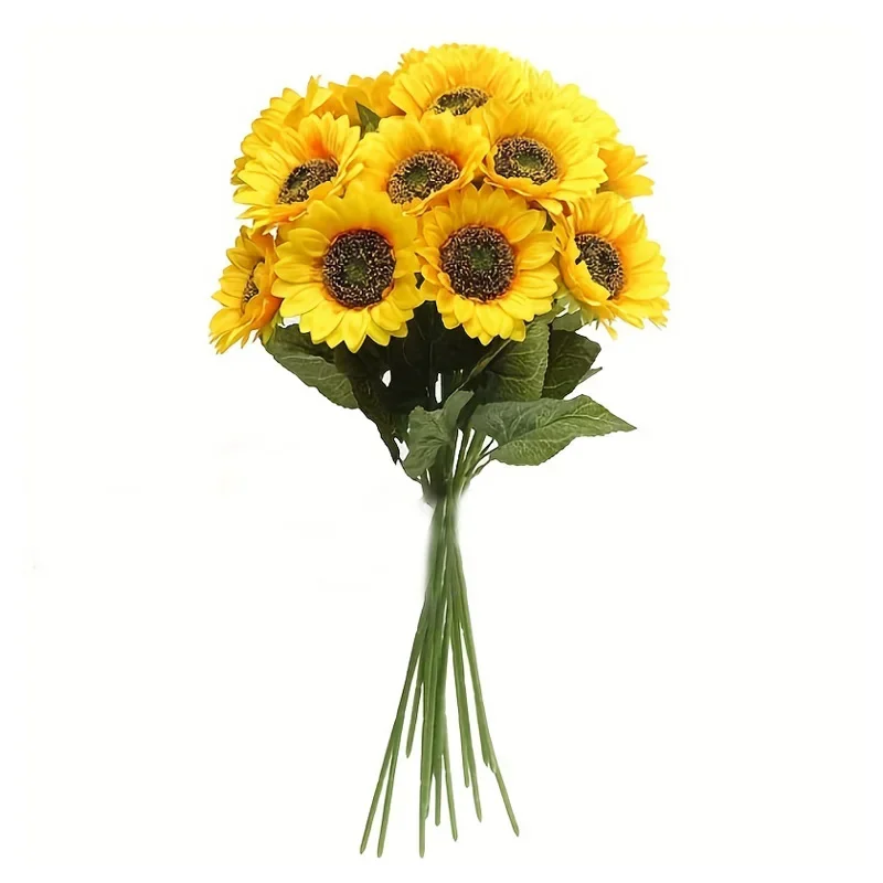 5PCS Artificial Sunflowers Bouquet Flowers Fake Decoration for Outdoor Garden Home Decor Wedding Graduation Party Arrange Flower
5PCS Artificial Sunflowers Bouquet Flowers Fake Decoration for Outdoor Garden Home Decor Wedding Graduation Party Arrange Flower