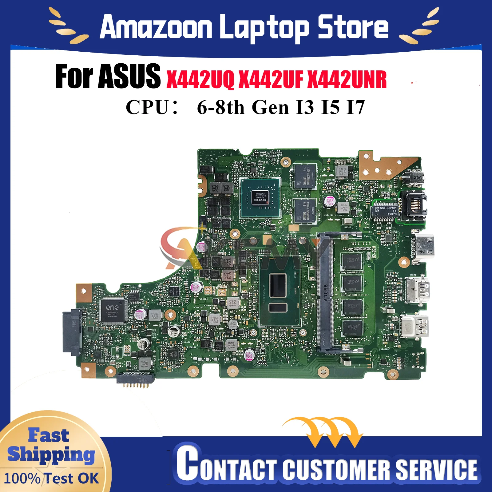 X442UQ Материнская плата для ноутбука ASUS X442U X442UNR X442UR X442UQ X442UF F442U X442UAR X442URR A442U R419u Материнская плата I3 I5 I7 CPU
X442UQ Материнская плата для ноутбука ASUS X442U X442UNR X442UR X442UQ X442UF F442U X442UAR X442URR A442U R419u Материнская плата I3 I5 I7 CPU