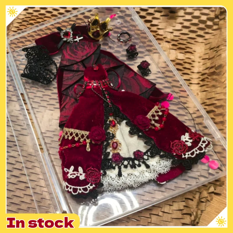 Bjd Clothes 1/12 Ob11 Mjd Rose Flower Red Velvet Evening Gown Full Set With Crown Choker Lace Hand Accessory
Bjd Clothes 1/12 Ob11 Mjd Rose Flower Red Velvet Evening Gown Full Set With Crown Choker Lace Hand Accessory