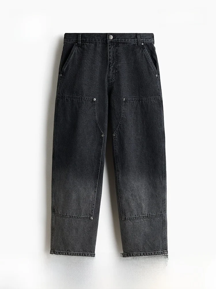 H&M 2026 Spring Loose Fit Men's Workwear Jeans Casual mid Waist Cotton Zipper Closure Classic Blue Color
H&M 2026 Spring Loose Fit Men's Workwear Jeans Casual mid Waist Cotton Zipper Closure Classic Blue Color