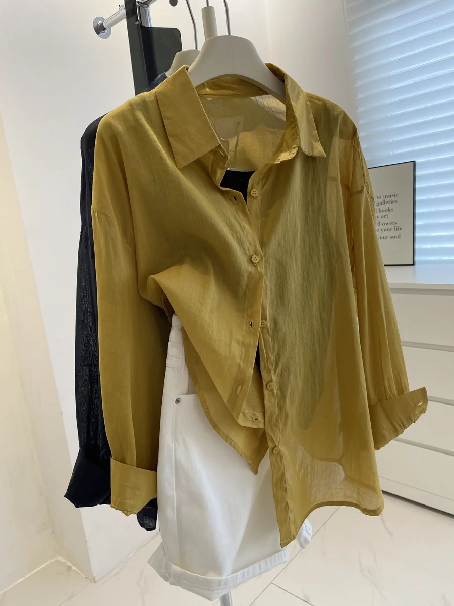 Sun Protection Lightweight Breathable Flax Women's Summer Korean Style Loose Casual Long Sleeve Open Cardigan Shirt
Sun Protection Lightweight Breathable Flax Women's Summer Korean Style Loose Casual Long Sleeve Open Cardigan Shirt