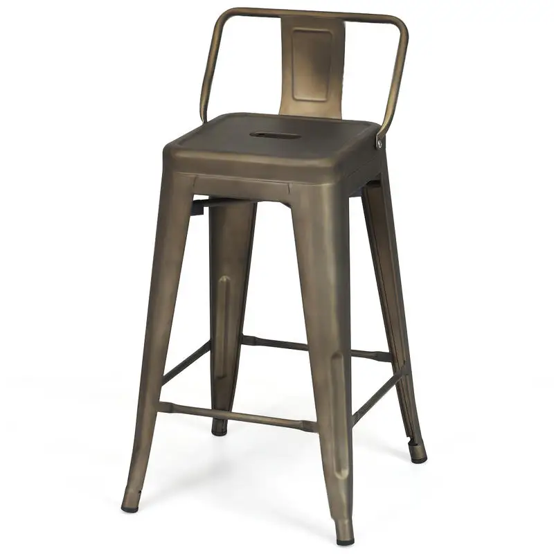 24 Inch Set of 4 Cafe Side Chairs with Rubber Feet and Removable Backs-Gun
24 Inch Set of 4 Cafe Side Chairs with Rubber Feet and Removable Backs-Gun