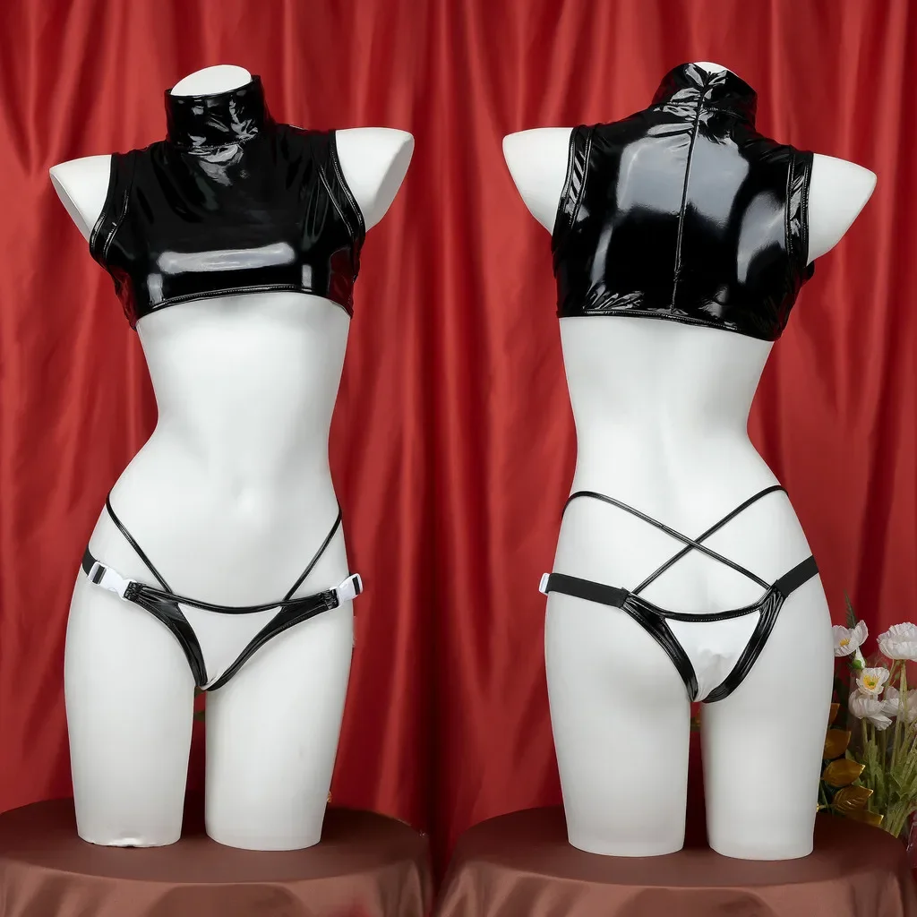 Women Lingerie Exotic Sets Home Sleeping Nightwear Bandage Top Panty Briefs Maid Cosplay Role Play Uniform
Women Lingerie Exotic Sets Home Sleeping Nightwear Bandage Top Panty Briefs Maid Cosplay Role Play Uniform
