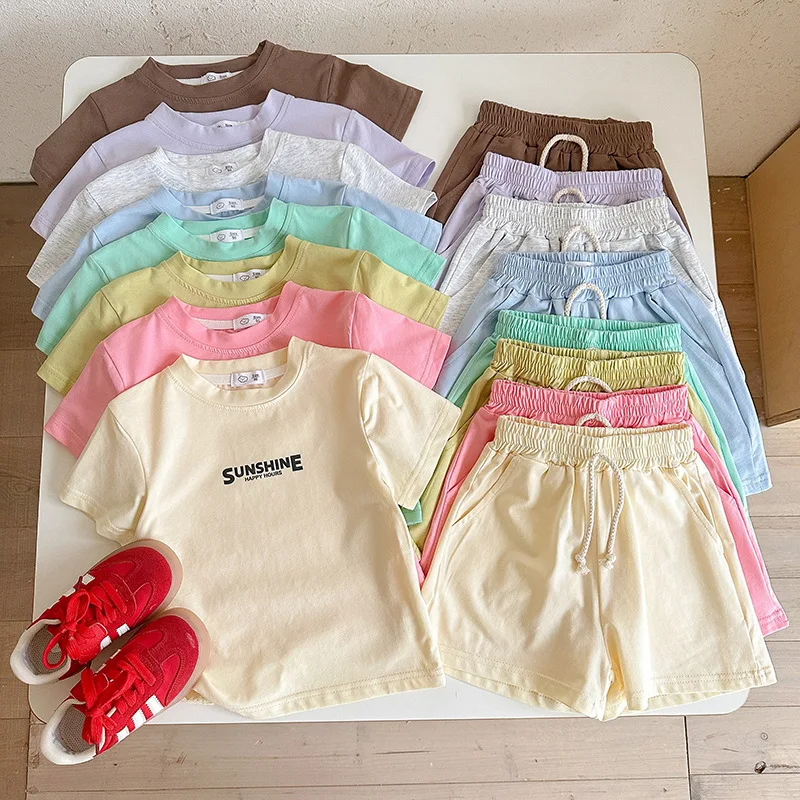 2PCS T-Shirt+Pants Short Set for Summer Girl Clothing 1-10Y Casual Children Top and Bottom Set Fashion Outwear Kids Suit Sporty
2PCS T-Shirt+Pants Short Set for Summer Girl Clothing 1-10Y Casual Children Top and Bottom Set Fashion Outwear Kids Suit Sporty