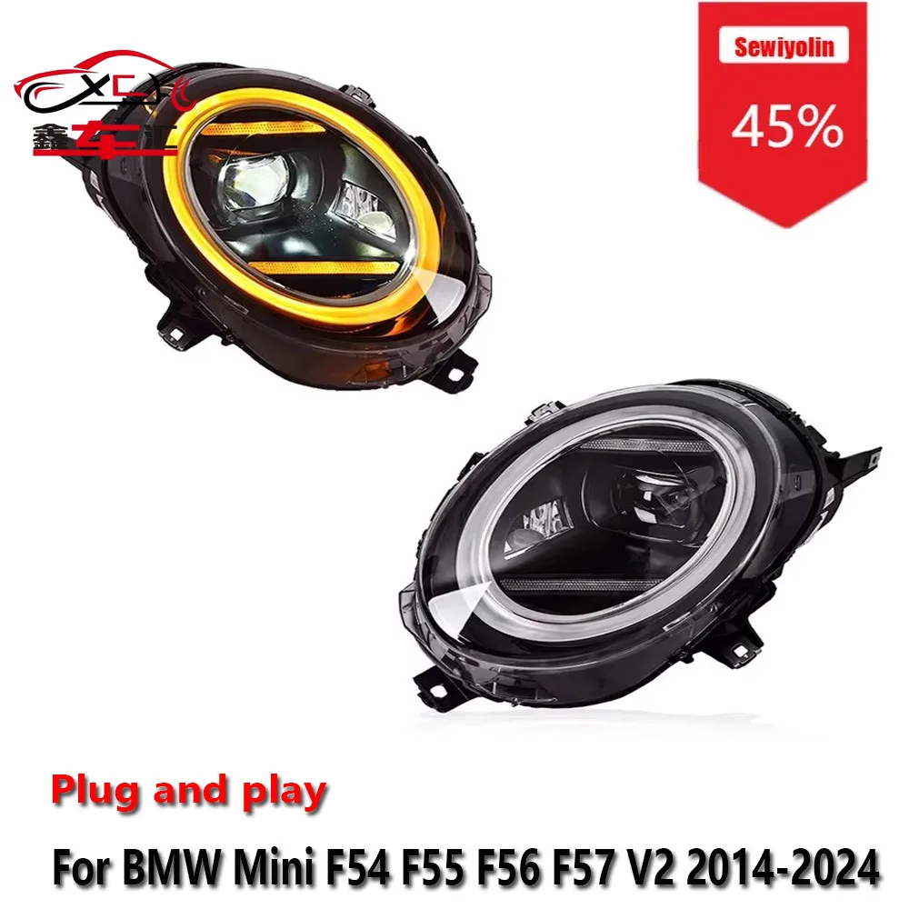 Sewiyolin Car LED Headlight Assemblies For BMW Mini F54 F55 F56 F57 V2 2014-2024 Fog DRL Brake Turn Signal Lamp Plug and Play
Sewiyolin Car LED Headlight Assemblies For BMW Mini F54 F55 F56 F57 V2 2014-2024 Fog DRL Brake Turn Signal Lamp Plug and Play
