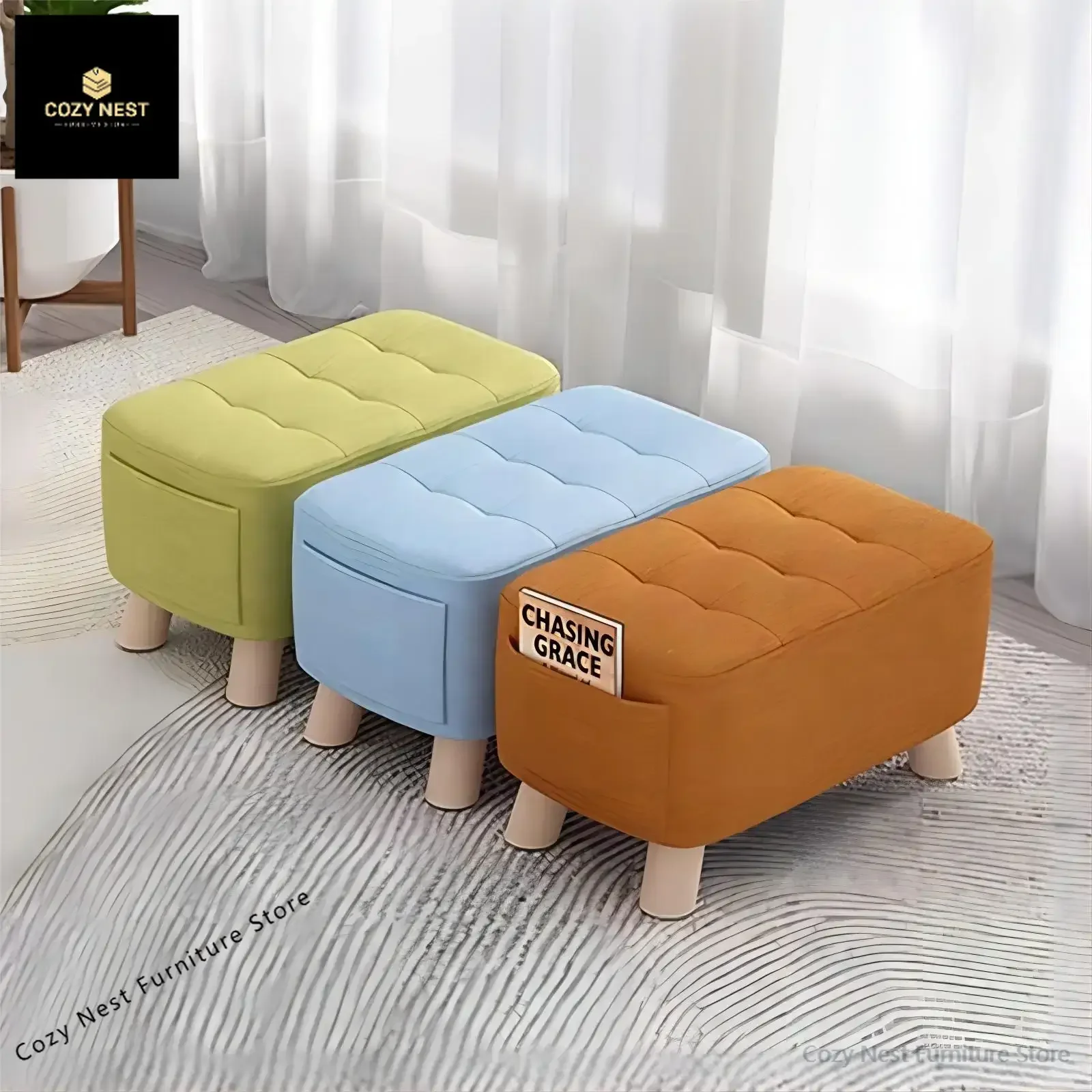 Solid wood small household low living room chair pedal sofa stool entrance change shoe storage square bench
Solid wood small household low living room chair pedal sofa stool entrance change shoe storage square bench