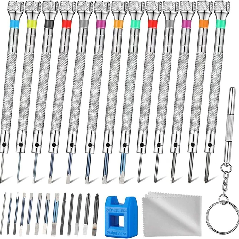 ABKJ-13 Pieces Watch Screwdriver Set With 13 Pieces 0.2-2.0Mm Extra Replacement Blades For Eyeglasses Sunglasses Gadgets
ABKJ-13 Pieces Watch Screwdriver Set With 13 Pieces 0.2-2.0Mm Extra Replacement Blades For Eyeglasses Sunglasses Gadgets