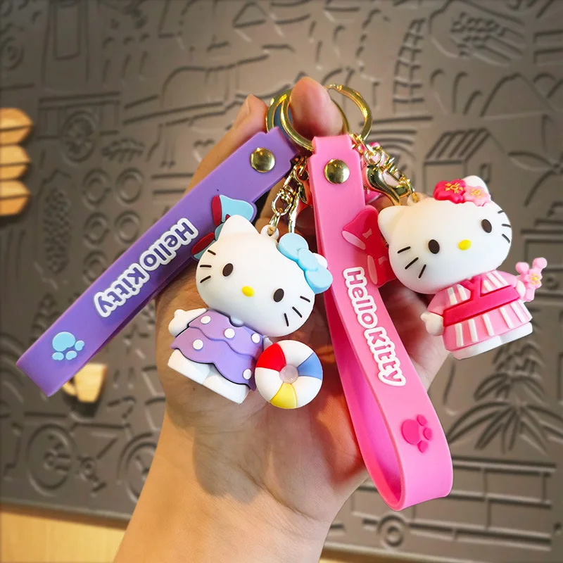 Sanrio KT Cat Keychain Cartoon Cute Hello Kitty Doll Schoolbag Pendant Gifts Car Key Ring Accessories Gift for Friends
Sanrio KT Cat Keychain Cartoon Cute Hello Kitty Doll Schoolbag Pendant Gifts Car Key Ring Accessories Gift for Friends