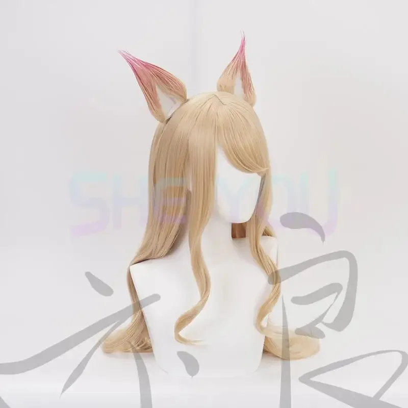 2025 LOL KDA Ahri Косплей Длинные прямые светлые вьющиеся термостойкие парики из синтетических волос + два уши + шапочка для парика
2025 LOL KDA Ahri Косплей Длинные прямые светлые вьющиеся термостойкие парики из синтетических волос + два уши + шапочка для парика