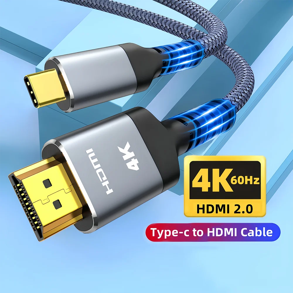 USB C to HDMI Cable 4K@240Hz Thunderbolt 4 Compatible - Type C to HDMI 2.1 Adapter for MacBook Pro M2 iPhone 15 Pro
USB C to HDMI Cable 4K@240Hz Thunderbolt 4 Compatible - Type C to HDMI 2.1 Adapter for MacBook Pro M2 iPhone 15 Pro